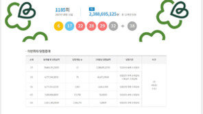1185회 로또 1등 각 24억원씩…자동 10명·수동 2명