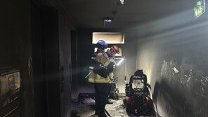 아파트 이웃 전동휠체어에 불 지른 50대 여성 긴급체포