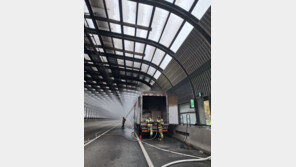 영동고속도로 광교터널서 8.5t 화물차 화재…대응 1단계, 42분만에 진화