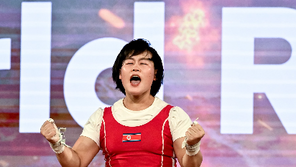 北 여자역도 송국향, 세계선수권 세계新 金