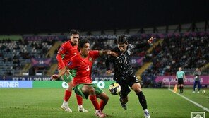 ‘김태원 만회골’ 한국, 모로코에 1-2 패배…U-20 월드컵 16강서 탈락