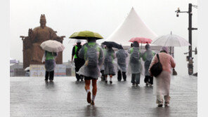[오늘날씨]토요일 전국 곳곳 비…수도권 최대 40㎜