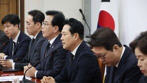 국감 첫날 상복 입은 국힘 지도부…“민중기·김현지·봉욱 국감장 나오라”