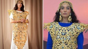 몸에 걸친 10㎏ 金…“세계에서 가장 비싼 드레스”