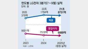 LG전자, 3분기 영업익 6889억… 美관세 악재속 가전-전장 선전