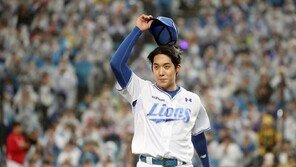 ‘푸른 피의 에이스’ 원태인 6.2이닝 1실점 호투…삼성 준PO 3차전 승리, PO 진출 확률 100%