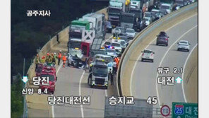 당진대전고속도로 SUV가 사고 수습현장 덮쳐…1명 사망·1명 심정지