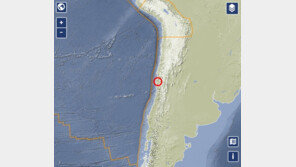 칠레 중부 해안에서 규모 5.5 지진 발생