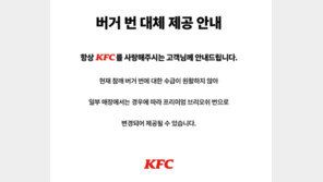 KFC, ‘햄버거 빵’ 한때 수급난…일부 매장선 대체 제공