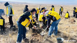 오비맥주, 몽골 사막화 방지 이어가…‘카스 희망의 숲’ 사업 16년째 전개