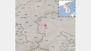 경북 상주시 북서쪽 13㎞ 지역서 규모 2.3 지진