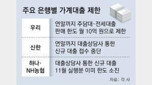우리銀, 지점당 대출 月10억 제한… 농협, 상담사 신규 접수 중단