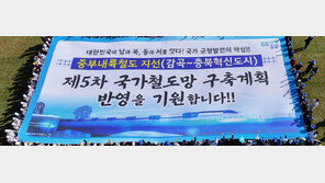 “중부내륙철도 지선, 국가철도망 반영을”