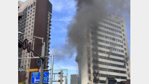 서울센터빌딩 화재, 1시간30분 만에 완진…인명피해 없어