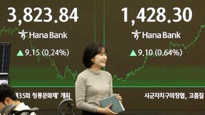 코스피 5일째 최고가…장중 3900 근접했지만 차익실현 매물에 꺾여