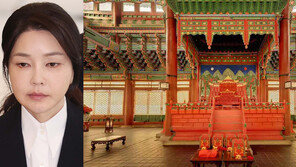 김건희, 경복궁 방문때 ‘왕의 의자’에 앉았다