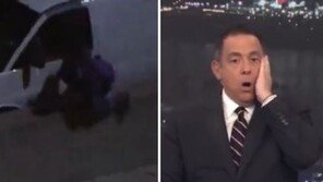 절도범 추격전 생중계중 차에 치여 즉사…앵커 충격, 얼굴 감싸