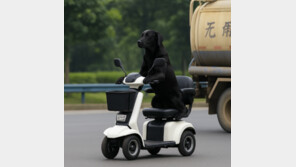 “개가 직접 운전?”…中 스쿠터 모는 ‘천재견’, 웃음과 논란 동시에