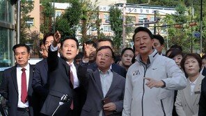 재개발 현장 찾은 장동혁-오세훈…“10·15 대책은 서울 추방령”