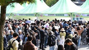 김천 김밥축제 오전에만 5만명 방문…몰려드는 인파에 혼잡 ‘극심’