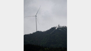 빨대처럼 꺾인 화순 풍력발전기 연내 철거…원인은 미궁