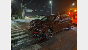 원주 교차로서 쏘나타끼리 충돌, 운전자 2명 중상…1명은 ‘만취’