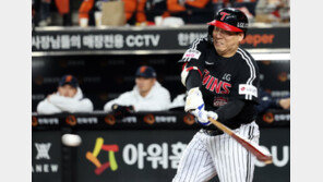 LG 김현수, PS 통산 149루타로 최다 타이기록…홍성흔과 동률