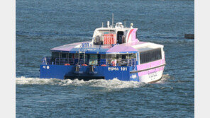 ‘한강버스’ 한 달 만에 재개…시민단체 “운항 중단” 시위