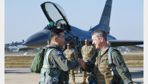 각각 전투기 탄 한미 합참의장, 공중서 함께 편대비행 지휘