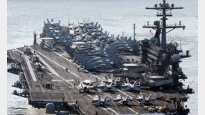 ‘떠다니는 군사기지’ 美핵항모 조지워싱턴함, 부산 입항