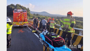 도랑 빠진 탱크로리서 사라진 운전자…100m 밖에서 시신 발견