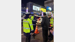 강남역사거리서 멈춘 차량 행렬…경찰 음주단속에 곳곳 ‘면허 정지·취소’