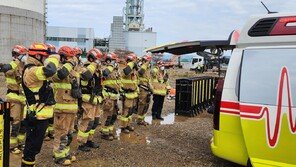 ‘눈앞에서 사망 판정’ 40대 수습… 소방관들의 ‘슬픈 경례’