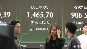 원-달러 환율, 7개월만에 장중 1470원 터치