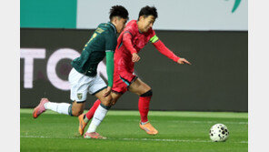 손흥민 환상 프리킥 골-조규성 복귀골…홍명보호, 볼리비아에 2-0 승리