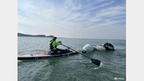충남 사람손으로 해양 쓰레기 5t 수거… 전용선박 없어