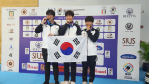 한국 男 사격 대표팀, 세계선수권 25m 스탠다드 권총 단체전 金