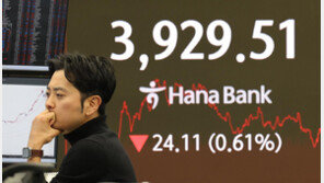 뉴욕發 한파에 3900선 뚫린 코스피…AI 거품론에 공포지수 ‘껑충’