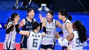 ‘수비의 힘’ 1위 도로공사, 꼴찌 기업은행 완파 8연승 질주