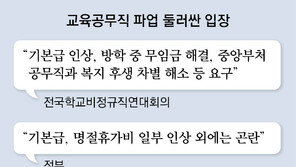 학교 급식 또 파업 “오늘 점심은 빵-우유”
