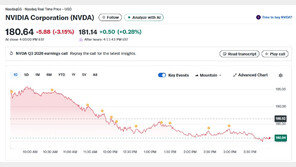 시간외서 6% 급등했던 엔비디아 정규장서 3% 급락