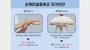 ‘찌릿 찌릿’ 손목 통증에 밤잠 설친다면…‘이 질환’ 의심