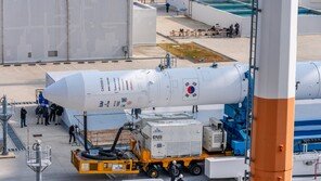 누리호, 발사대 설치 완료…오늘 밤 최종 발사 시각 결정