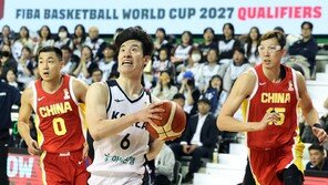 한국 농구, ‘만리장성’ 또 무너뜨렸다…2027 월드컵 예선 2연승