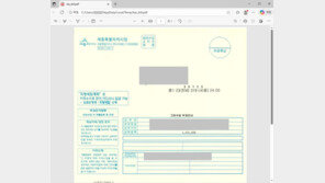 ‘국세고지서.pdf’ 위장한 악성파일 비상…北김수키 연관된 듯