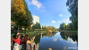 부천 베르네천 공원, 하늘과 수면의 데칼코마니