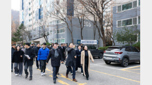 김윤덕 국토장관, 평촌 찾아 “선도지구 기간 획기적 단축”