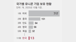 규제에 묶인 한국 유니콘… 美 4년간 229개 늘때 2개만 증가