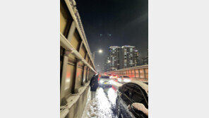 첫눈 오는 이런 오후에…“걷는 게 낫다” 퇴근길 붕괴