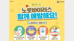 노로바이러스 환자, 작년보다 59% 증가…10명 중 3명 ‘영유아’